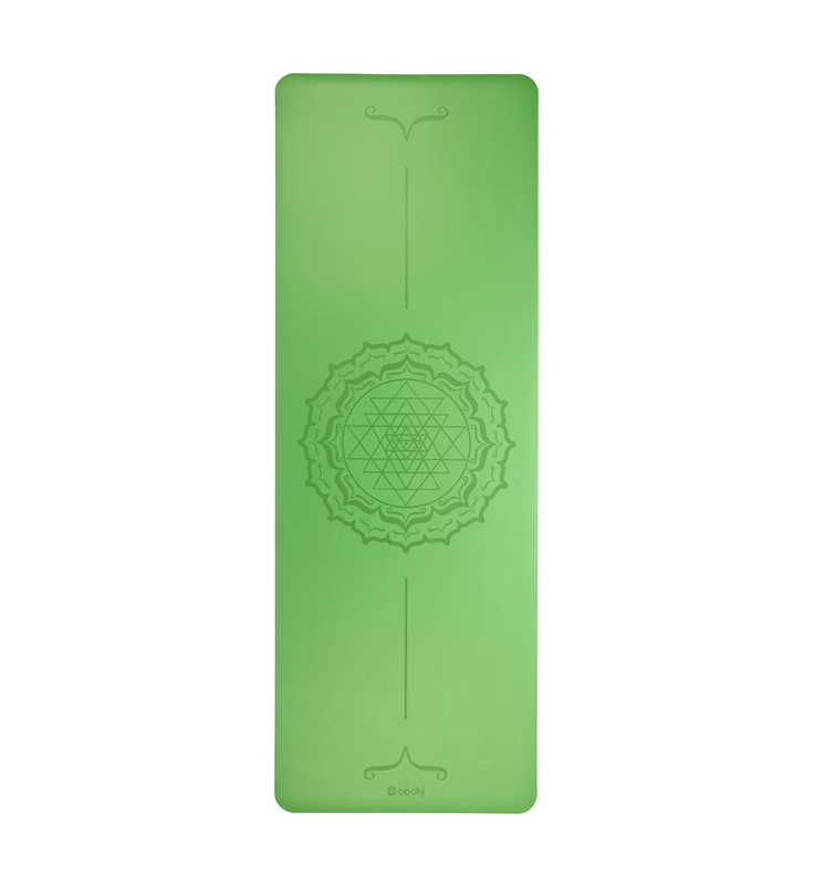 PHOENIX Mandala zelená - kaučuková podložka na jogu