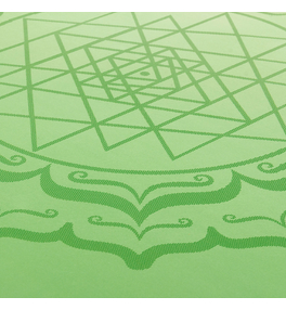 PHOENIX Mandala zelená - kaučuková podložka na jogu