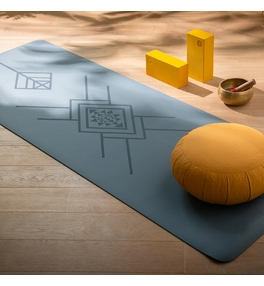 PHOENIX Tribalign matná modrá - kaučuková podložka na jogu