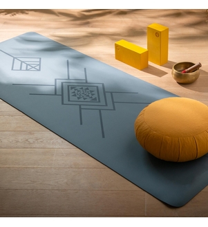PHOENIX Tribalign matná modrá - kaučuková podložka na jogu